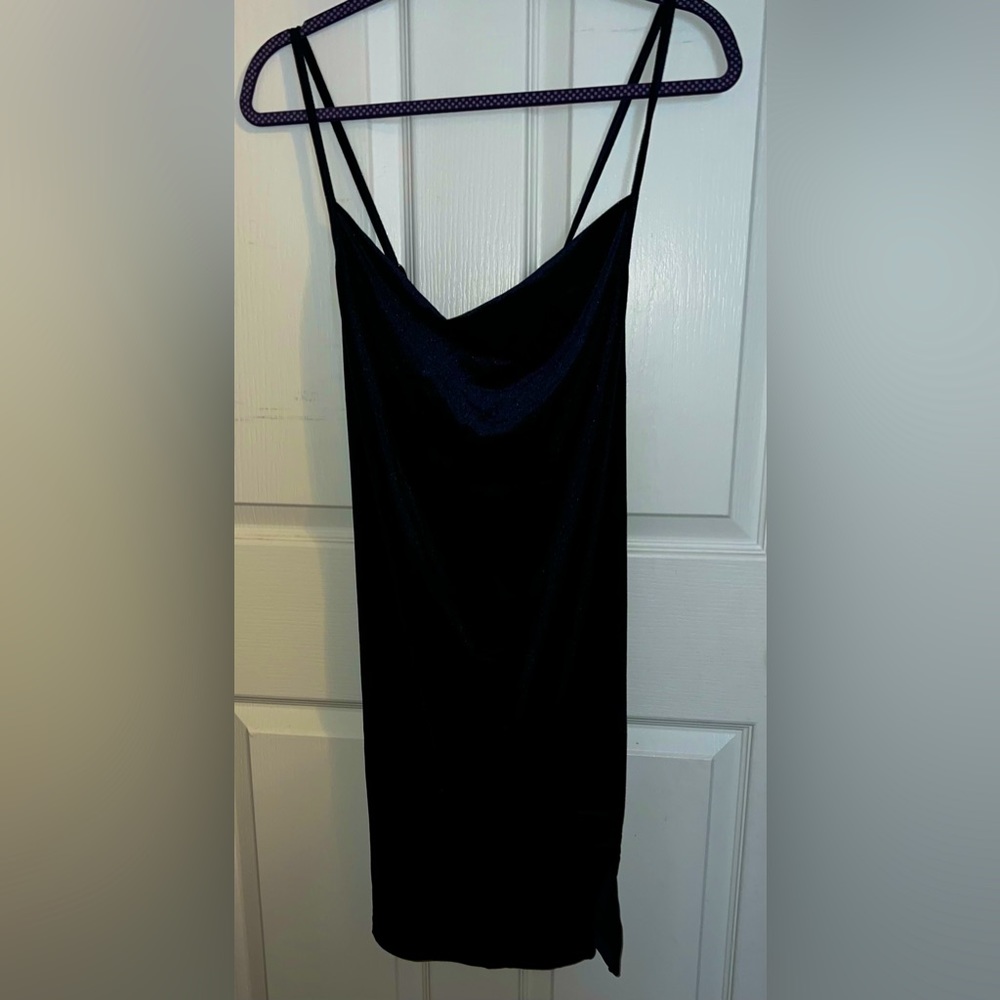 SHEIN Velvet Criscross back bodycon Dress size 1XL (14)